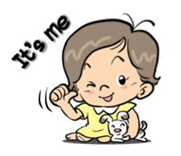 "Wan" It's a naughty girl. sticker #7215614