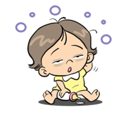 "Wan" It's a naughty girl. sticker #7215617