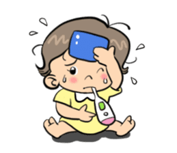 "Wan" It's a naughty girl. sticker #7215620