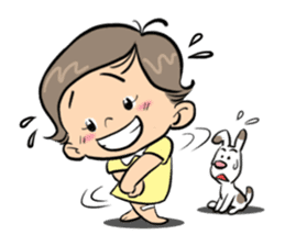 "Wan" It's a naughty girl. sticker #7215627