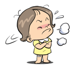 "Wan" It's a naughty girl. sticker #7215631