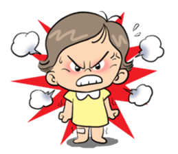 "Wan" It's a naughty girl. sticker #7215636