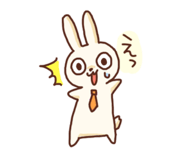 Salaryman rabbit sticker #7215725
