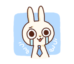 Salaryman rabbit sticker #7215736