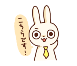 Salaryman rabbit sticker #7215740