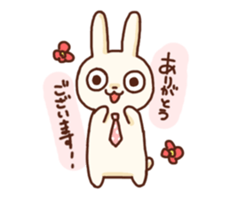 Salaryman rabbit sticker #7215753