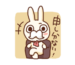 Salaryman rabbit sticker #7215755