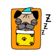 Daily life of the pug sticker #7215921