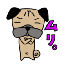 Daily life of the pug sticker #7215925