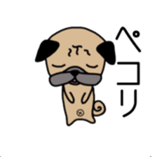 Daily life of the pug sticker #7215926