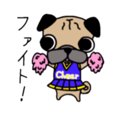 Daily life of the pug sticker #7215928