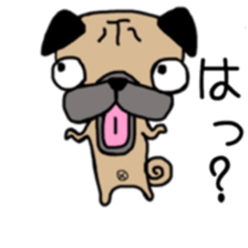 Daily life of the pug sticker #7215933