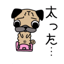 Daily life of the pug sticker #7215938