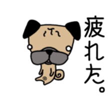 Daily life of the pug sticker #7215939