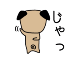 Daily life of the pug sticker #7215941