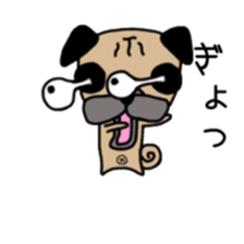 Daily life of the pug sticker #7215943