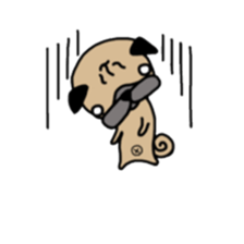 Daily life of the pug sticker #7215954