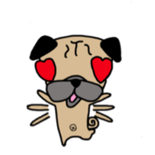 Daily life of the pug sticker #7215957