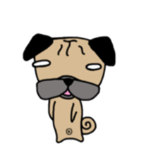Daily life of the pug sticker #7215958