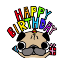 Daily life of the pug sticker #7215959