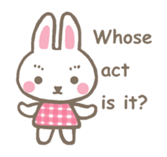Pinky of rabbit 2 (English) sticker #7216844