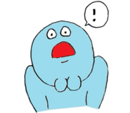 Go!Go! forked chin hero! sticker #7217116