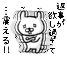 Rabbit always says one word too many. sticker #7217283