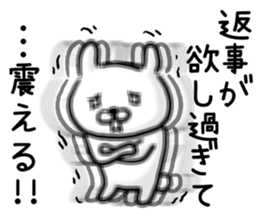 Rabbit always says one word too many. sticker #7217283