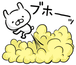 Rabbit always says one word too many. sticker #7217316