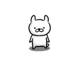 Rabbit always says one word too many. sticker #7217317