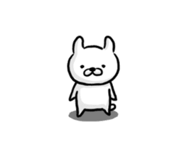 Rabbit always says one word too many. sticker #7217317