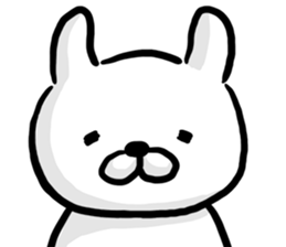 Rabbit always says one word too many. sticker #7217318