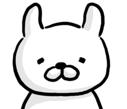 Rabbit always says one word too many. sticker #7217318