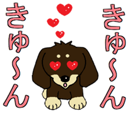 I love  Miniature Dachshund sticker #7217463