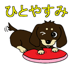 I love  Miniature Dachshund sticker #7217475
