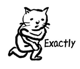 Brush cat 2 (English) sticker #7218565