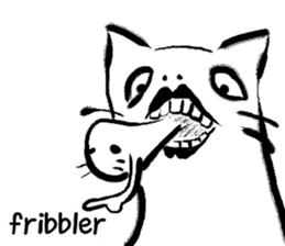Brush cat 2 (English) sticker #7218575