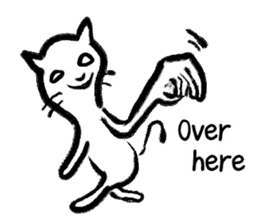 Brush cat 2 (English) sticker #7218579