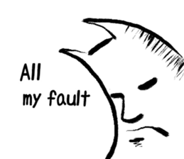 Brush cat 2 (English) sticker #7218587