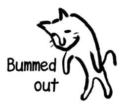 Brush cat 2 (English) sticker #7218591