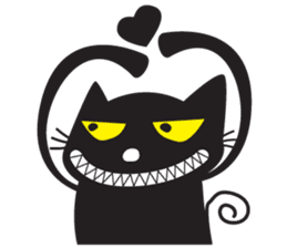 Black Cat Indy sticker #7219046