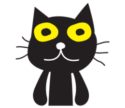 Black Cat Indy sticker #7219050