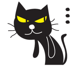 Black Cat Indy sticker #7219054