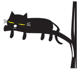 Black Cat Indy sticker #7219059