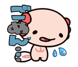 Axolotl_Stamp sticker #7219164