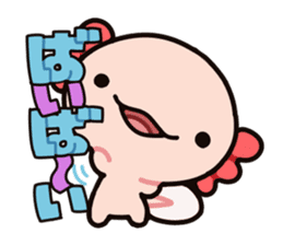 Axolotl_Stamp sticker #7219165