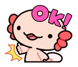 Axolotl_Stamp sticker #7219170