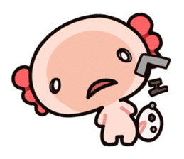 Axolotl_Stamp sticker #7219192