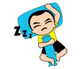 playful man sticker #7219305