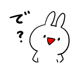 Serious look Invective Rabbit sticker #7219386